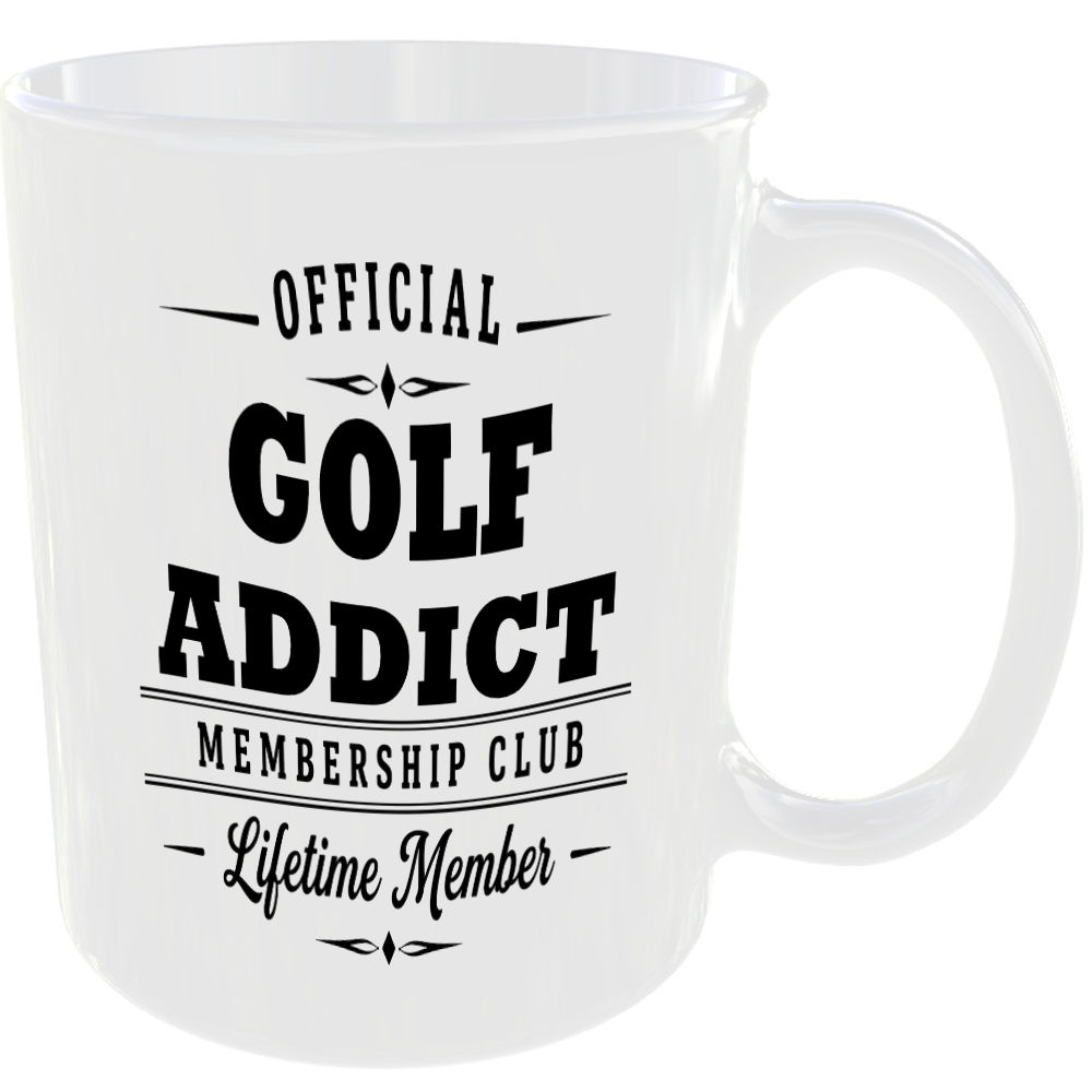 Official Golf Addict Membership Club Funny Ceramic Mug Sport Player Fan Birthday - Image 2