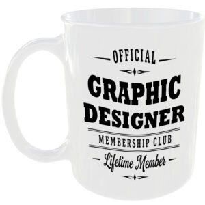 Official Graphic Designer Membership Club Funny Ceramic Mug Work Career Birthday