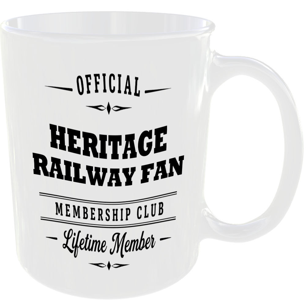 Official Heritage Railway Fan Membership Club Funny Ceramic Mug Retirement Gift - Image 2
