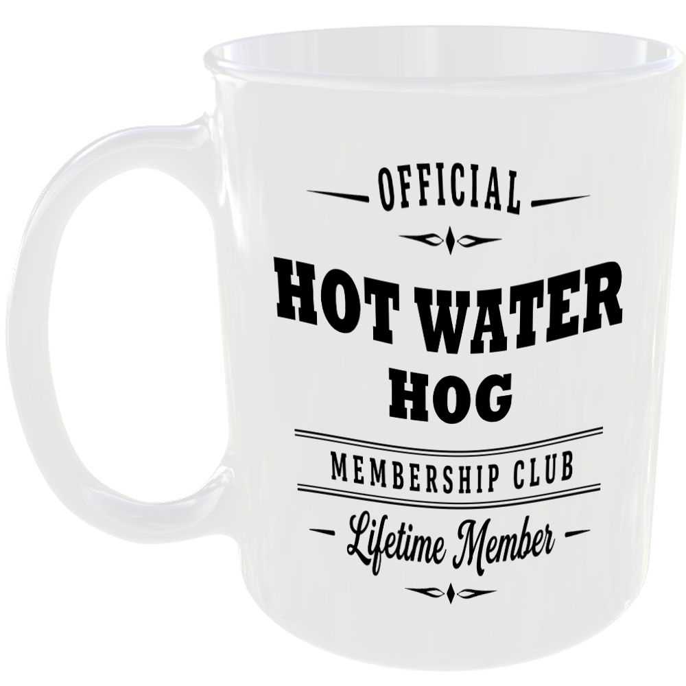 Official Hot Water Hog Membership Club Funny Ceramic Mug Home Humour Novelty Tea