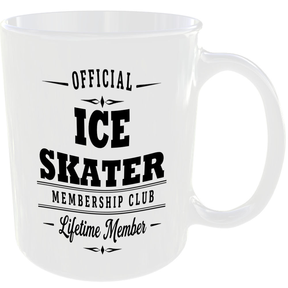 Official Ice Skater Membership Club Funny Ceramic Mug Sport Player Fan Birthday - Image 2