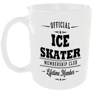 Official Ice Skater Membership Club Funny Ceramic Mug Sport Player Fan Birthday