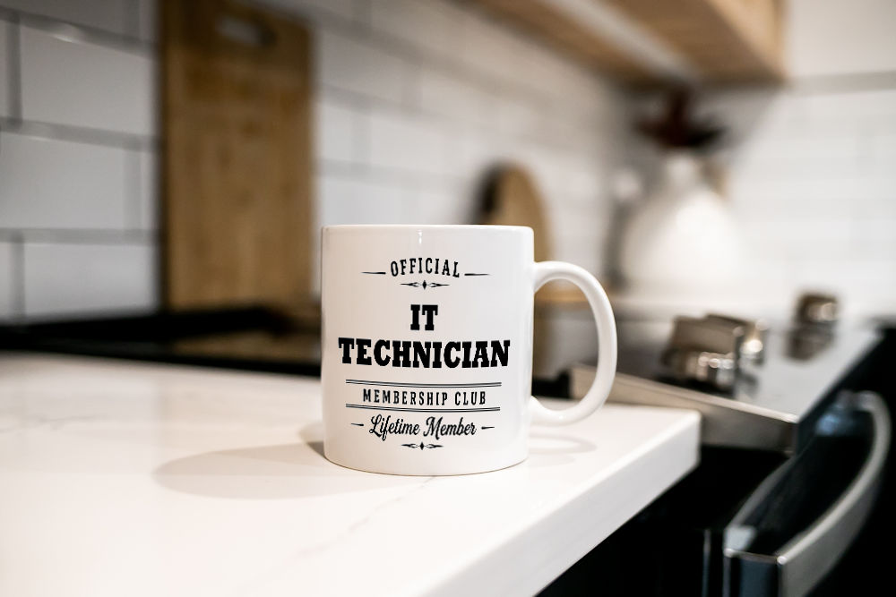 Official IT Technician Membership Club Funny Ceramic Mug Work Career Colleague - Image 3