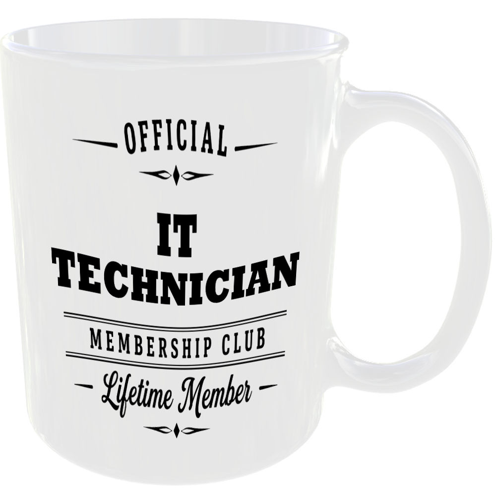 Official IT Technician Membership Club Funny Ceramic Mug Work Career Colleague - Image 2
