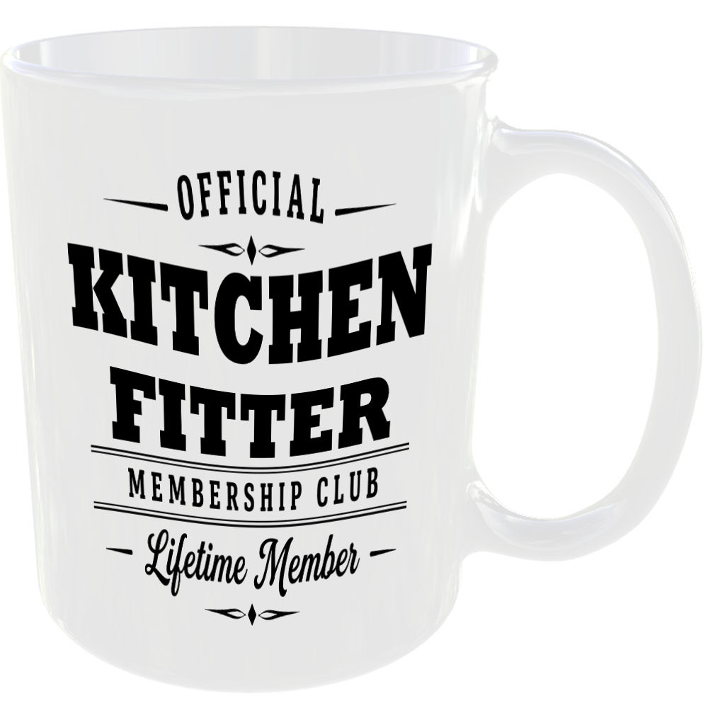 Official Kitchen Fitter Membership Club Funny Ceramic Mug Tradesman Work Tools - Image 2