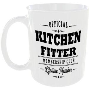 Official Kitchen Fitter Membership Club Funny Ceramic Mug Tradesman Work Tools