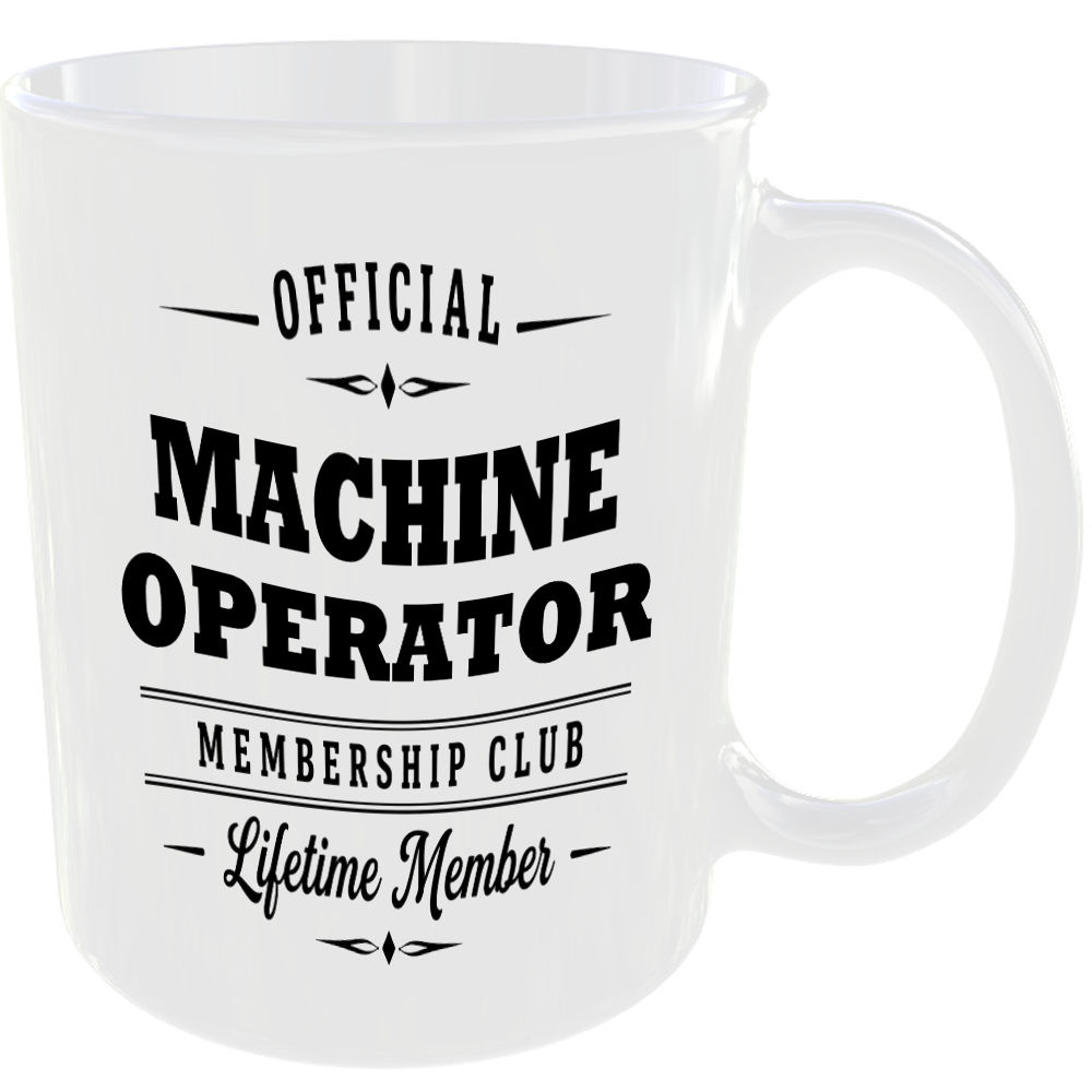 Official Machine Operator Membership Club Funny Ceramic Mug Tradesman Work Tools - Image 2