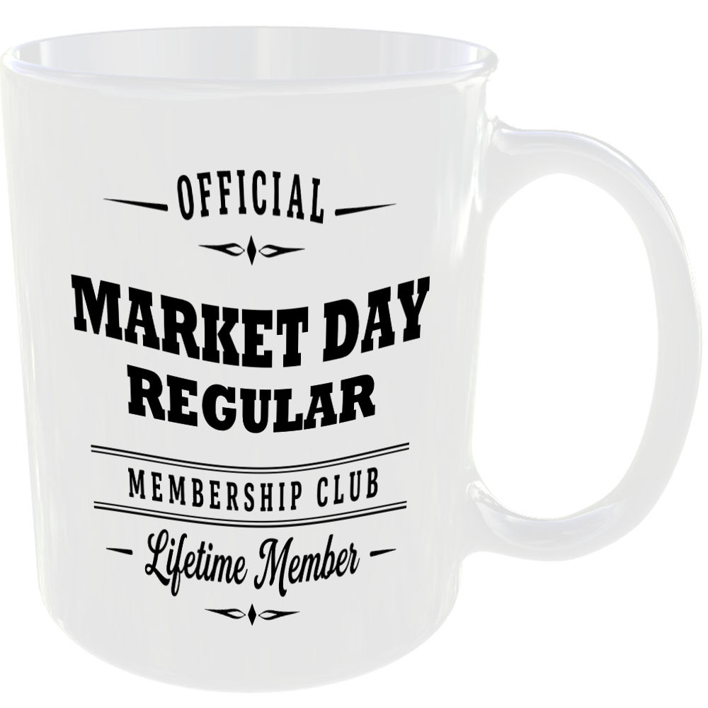 Official Market Day Regular Membership Club Funny Ceramic Mug Retirement Leisure - Image 2