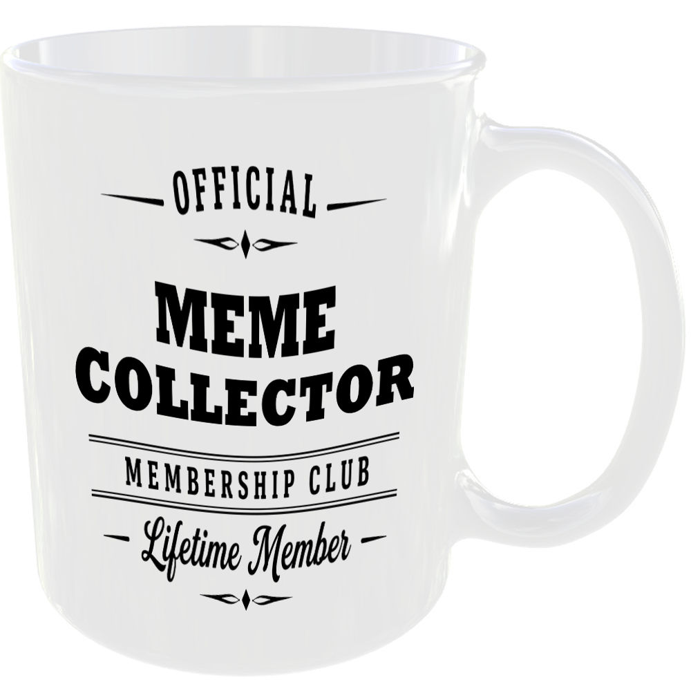 Official Meme Collector Membership Club Funny Ceramic Mug Tech Geek Office Gift - Image 2