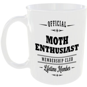 Official Moth Enthusiast Membership Club Funny Ceramic Mug Garden Nature Hobby