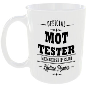 Official MOT Tester Membership Club Funny Ceramic Mug Tradesman Work Tools Gift