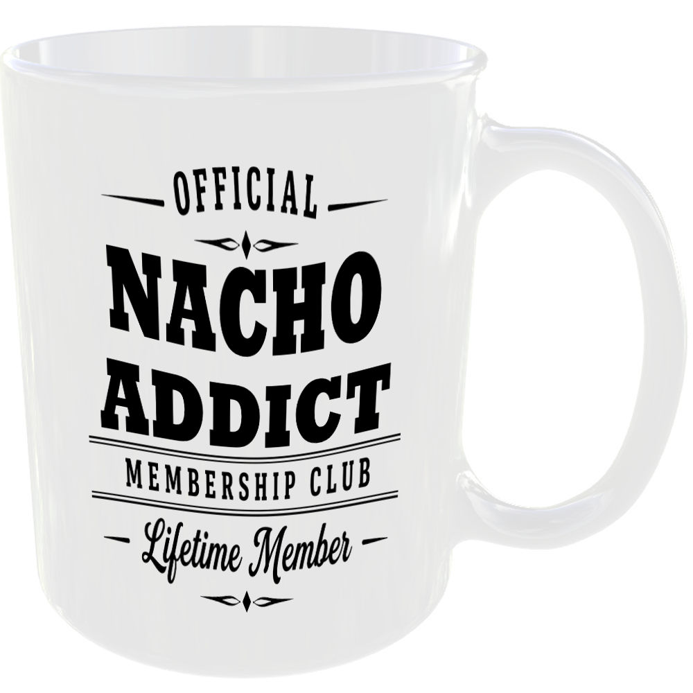Official Nacho Addict Membership Club Funny Ceramic Mug Foodie Kitchen Birthday - Image 2