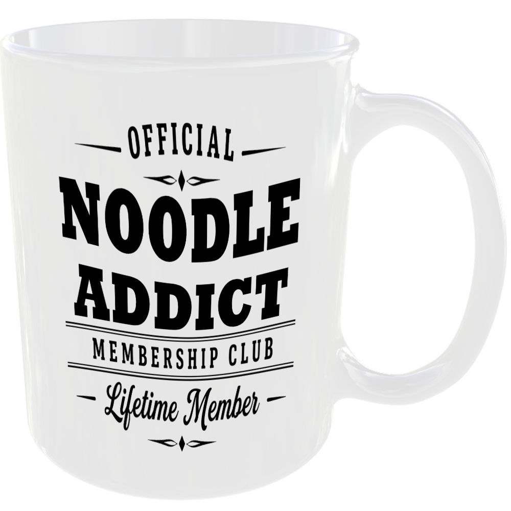 Official Noodle Addict Membership Club Funny Ceramic Mug Foodie Kitchen Birthday - Image 2