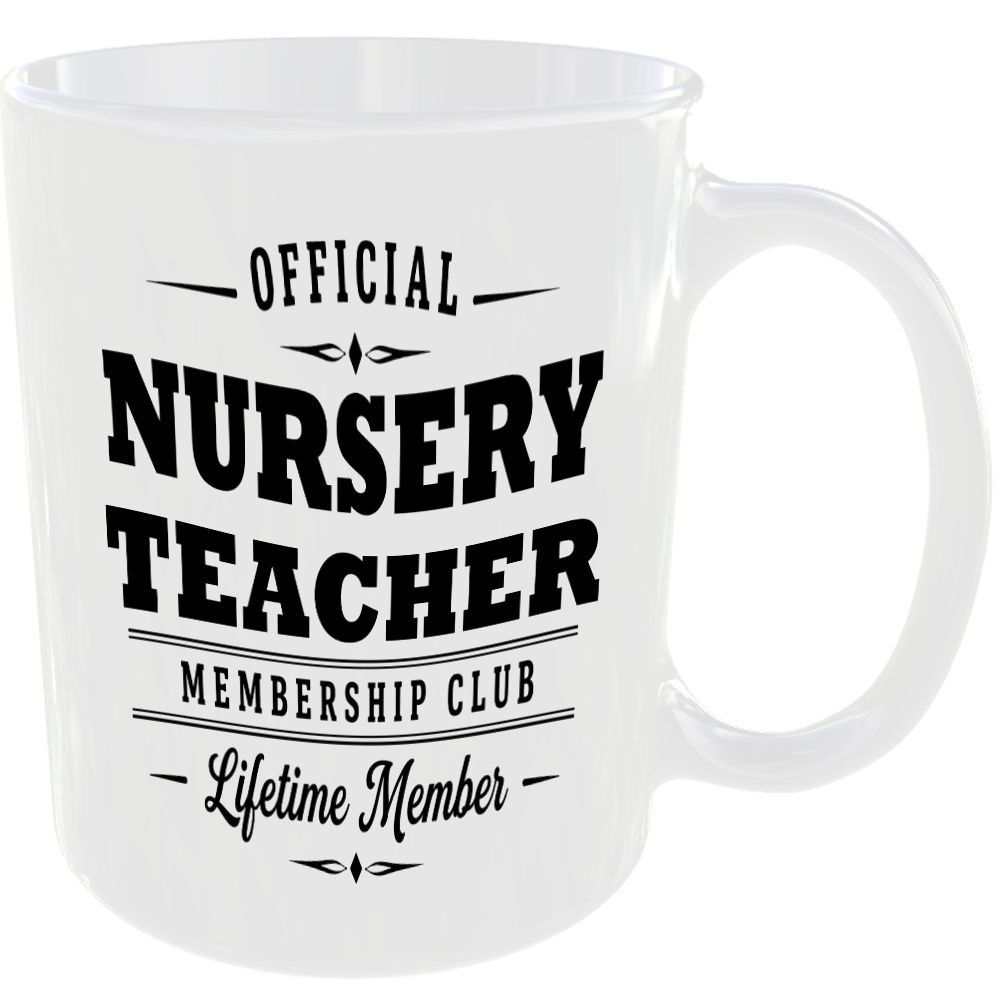 Official Nursery Teacher Membership Club Funny Ceramic Mug Work Career Colleague - Image 2