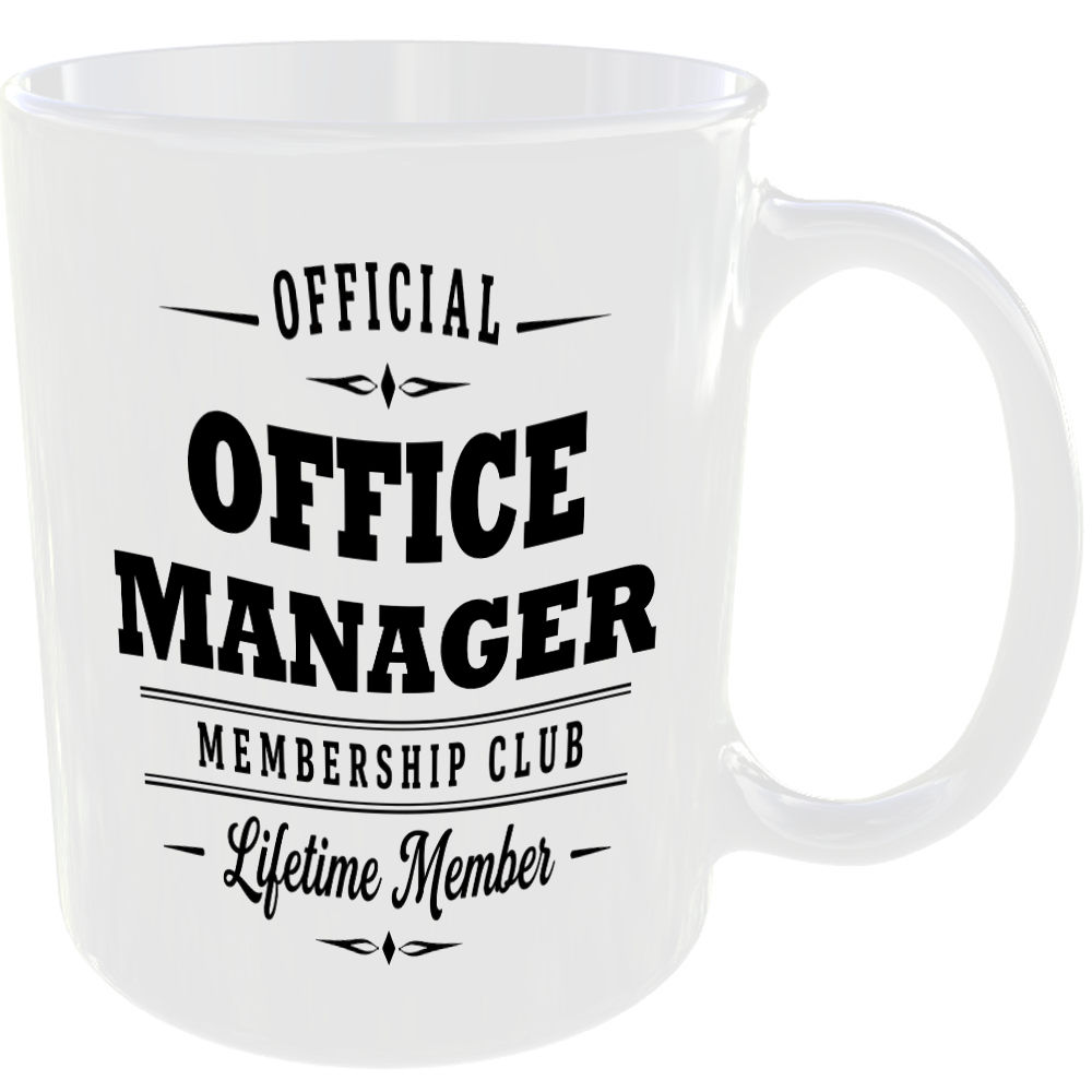 Official Office Manager Membership Club Funny Ceramic Mug Work Career Colleague - Image 2