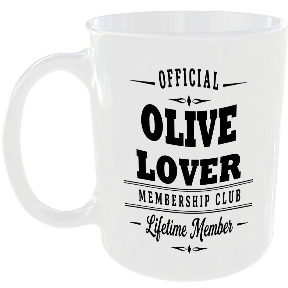Official Olive Lover Membership Club Funny Ceramic Mug Foodie Kitchen Birthday