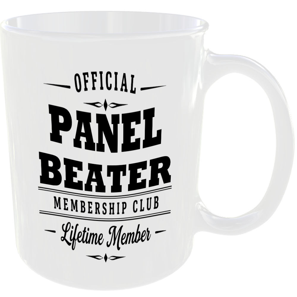 Official Panel Beater Membership Club Funny Ceramic Mug Tradesman Work Tools Tea - Image 2
