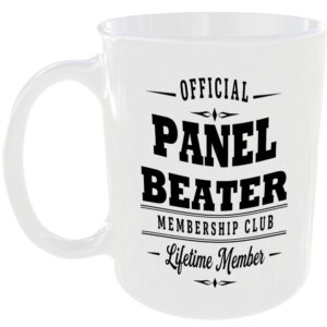 Official Panel Beater Membership Club Funny Ceramic Mug Tradesman Work Tools Tea