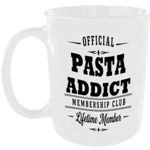 Official Pasta Addict Membership Club Funny Ceramic Mug Foodie Kitchen Birthday