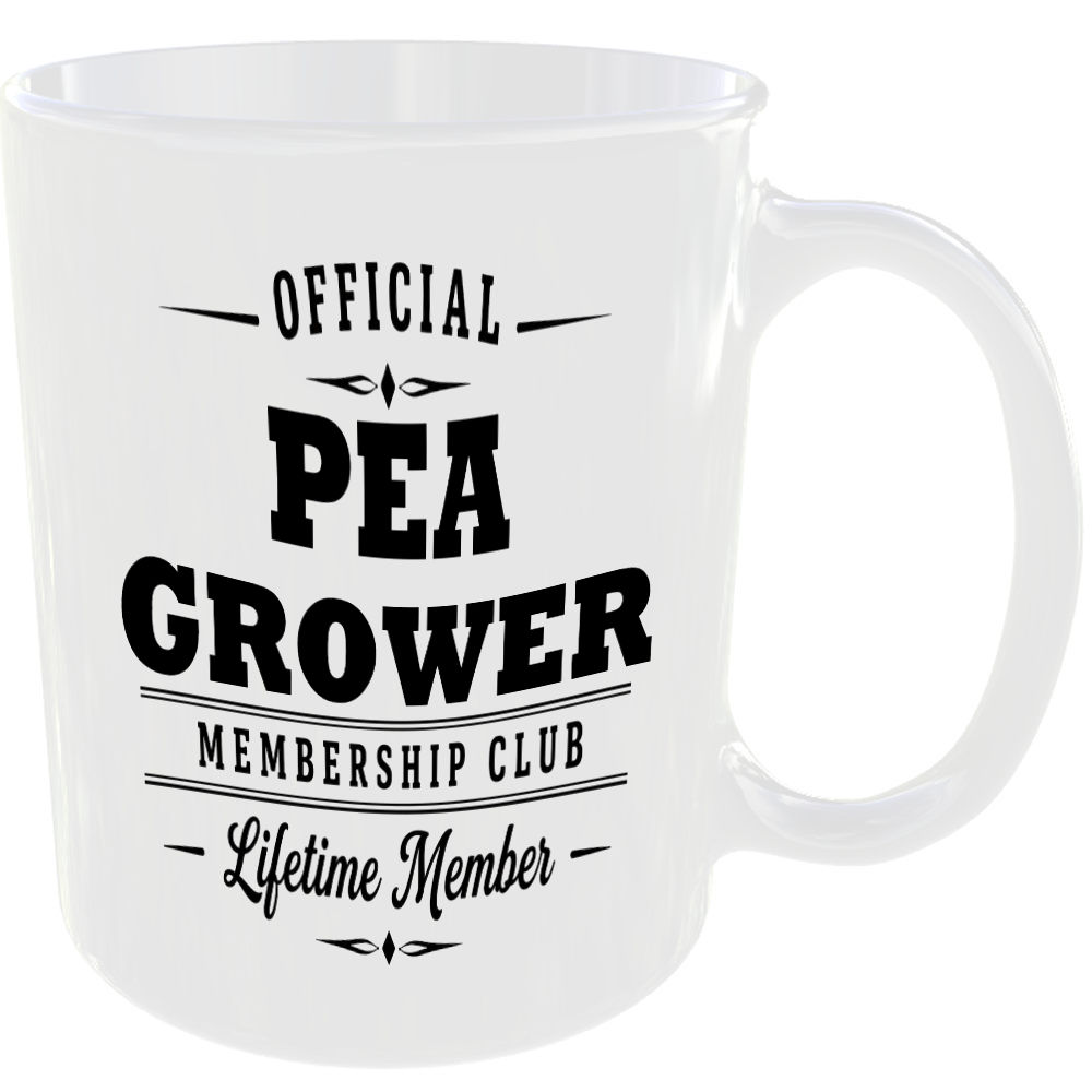 Official Pea Grower Membership Club Funny Ceramic Mug Garden Nature Hobby Gift - Image 2