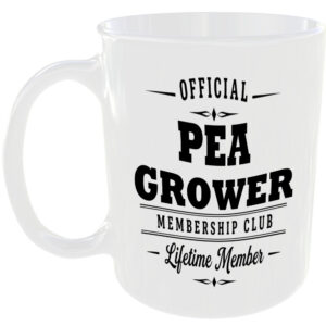 Official Pea Grower Membership Club Funny Ceramic Mug Garden Nature Hobby Gift