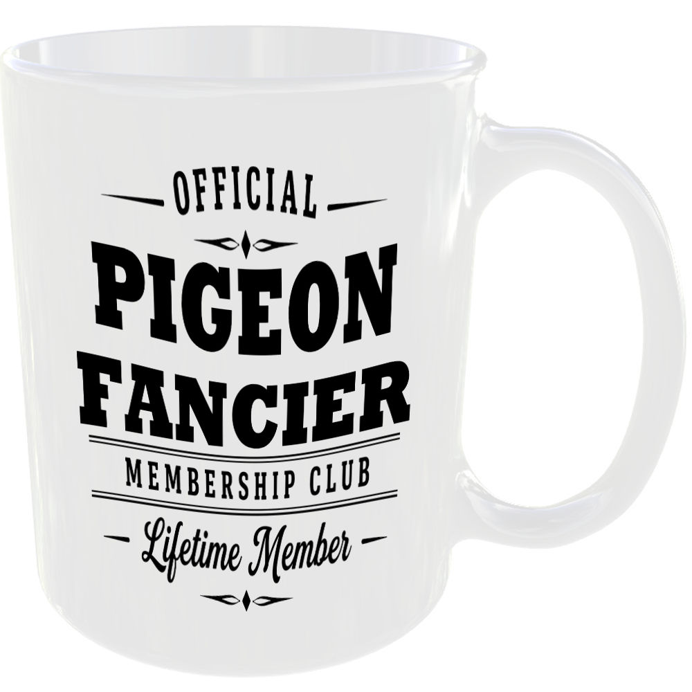 Official Pigeon Fancier Membership Club Funny Ceramic Mug Animal Lover Nature - Image 2