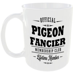 Official Pigeon Fancier Membership Club Funny Ceramic Mug Animal Lover Nature
