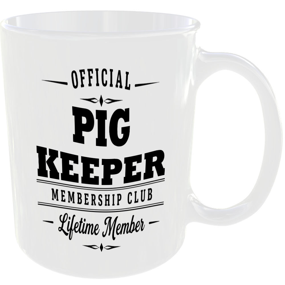 Official Pig Keeper Membership Club Funny Ceramic Mug Animal Lover Countryside - Image 2
