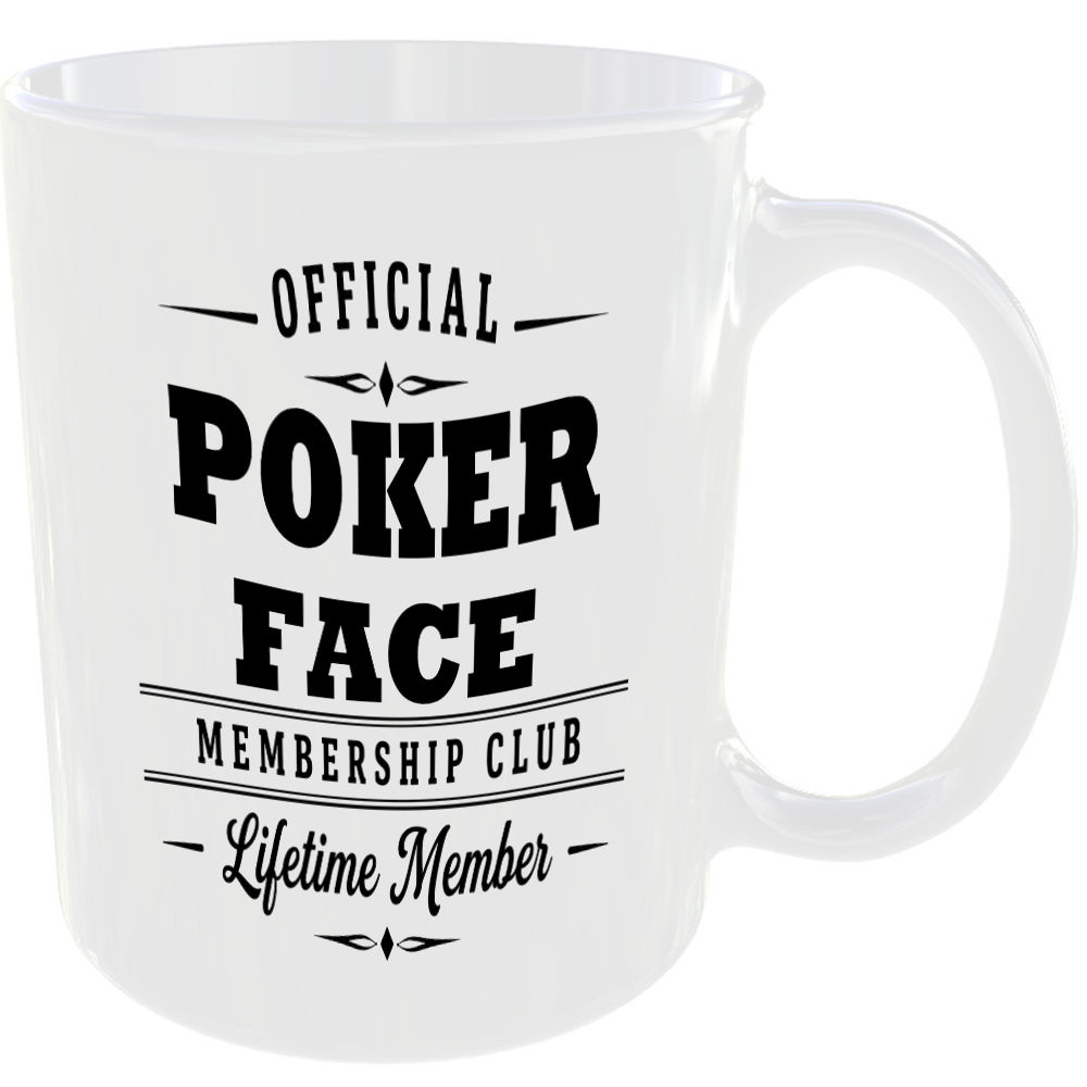 Official Poker Face Membership Club Funny Ceramic Mug Sport Player Fan Birthday - Image 2