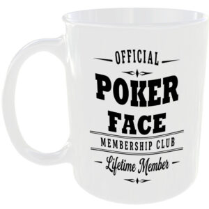 Official Poker Face Membership Club Funny Ceramic Mug Sport Player Fan Birthday