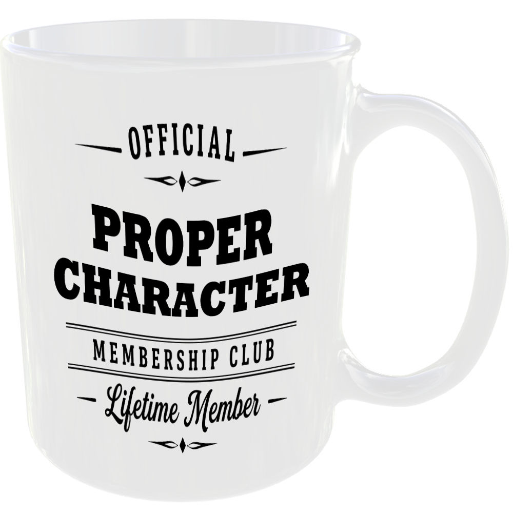 Official Proper Character Membership Club Funny Ceramic Mug Banter Cheeky Gift - Image 2