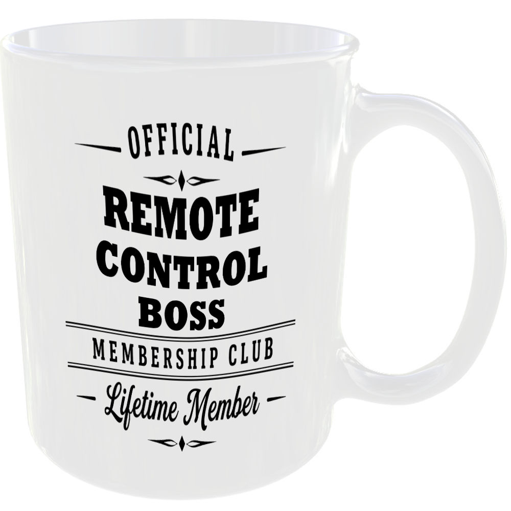Official Remote Control Boss Membership Club Funny Ceramic Mug Home Humour Gift - Image 2