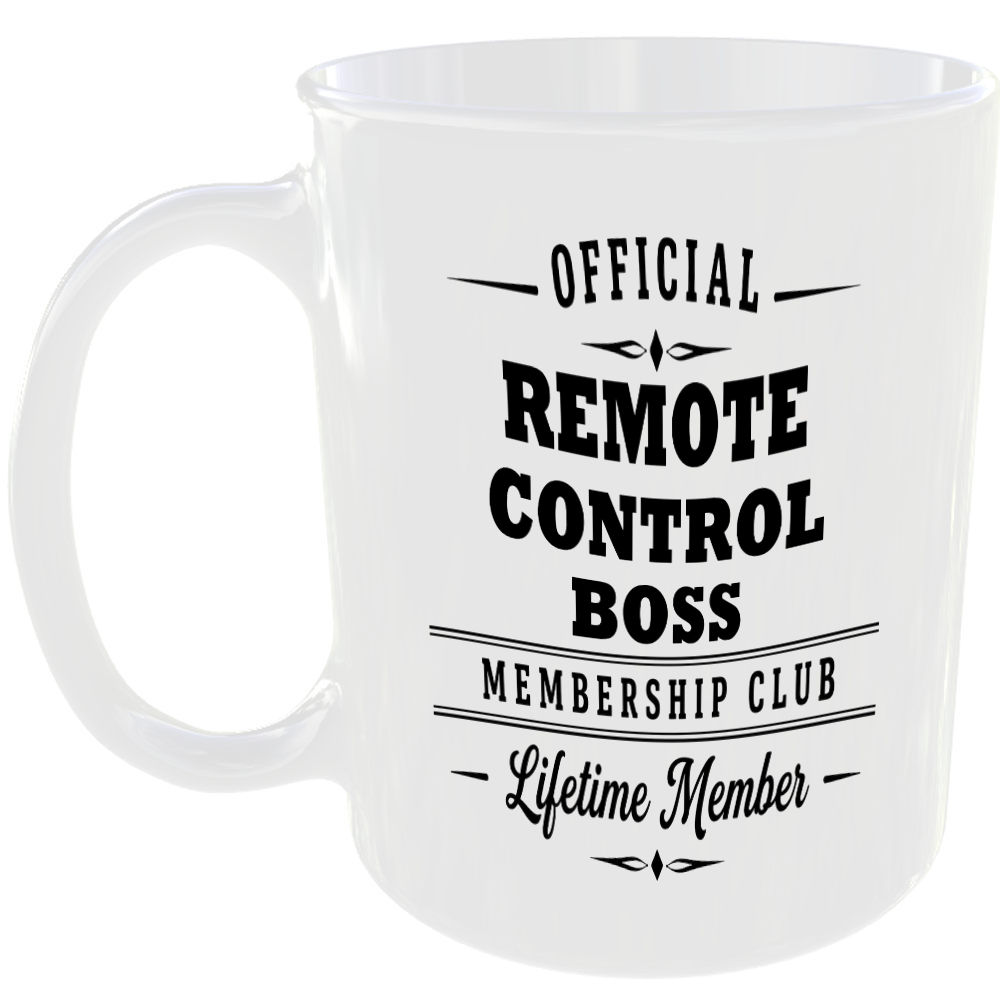 Official Remote Control Boss Membership Club Funny Ceramic Mug Home Humour Gift