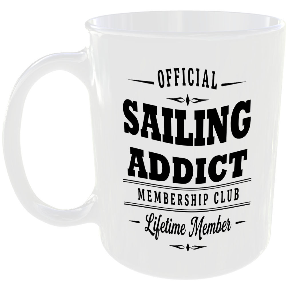 Official Sailing Addict Membership Club Funny Ceramic Mug Sport Player Fan Gift