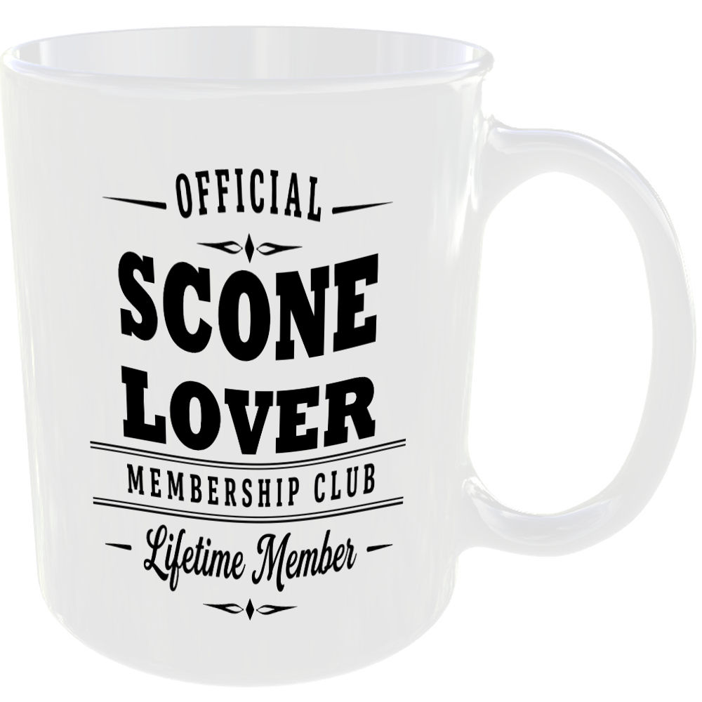 Official Scone Lover Membership Club Funny Ceramic Mug Foodie Kitchen Birthday - Image 2