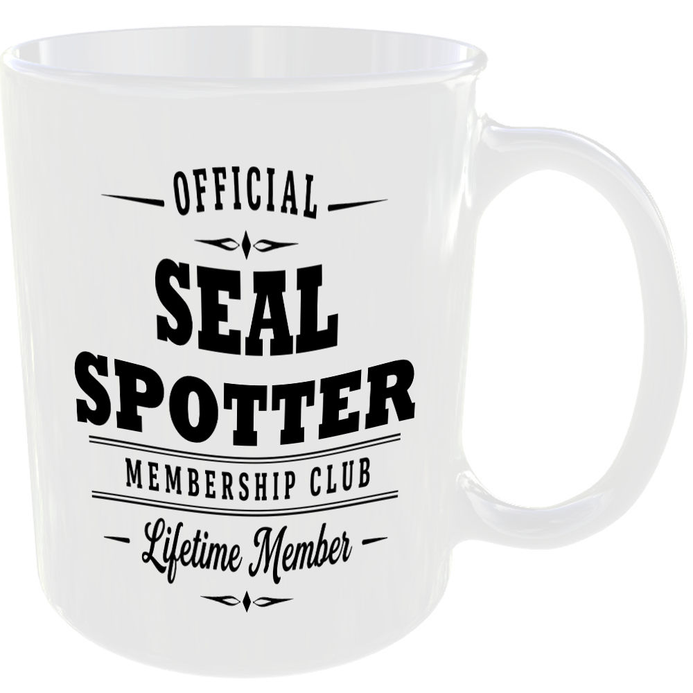 Official Seal Spotter Membership Club Funny Ceramic Mug Animal Lover Countryside - Image 2