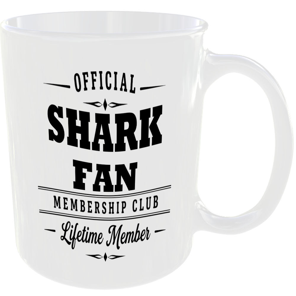 Official Shark Fan Membership Club Funny Ceramic Mug Animal Lover Countryside - Image 2