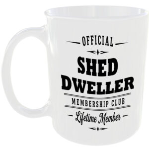 Official Shed Dweller Membership Club Funny Ceramic Mug Retirement Leisure Gift