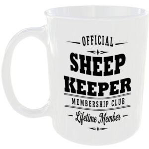 Official Sheep Keeper Membership Club Funny Ceramic Mug Animal Lover Countryside