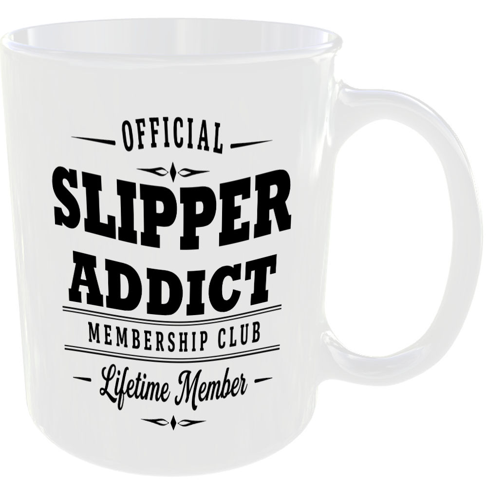 Official Slipper Addict Membership Club Funny Ceramic Mug Home Humour Novelty - Image 2
