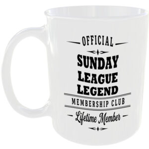 Official Sunday League Legend Membership Club Funny Ceramic Mug Sport Player Fan