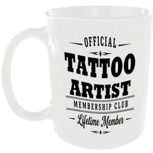 Official Tattoo Artist Membership Club Funny Ceramic Mug Work Career Colleague