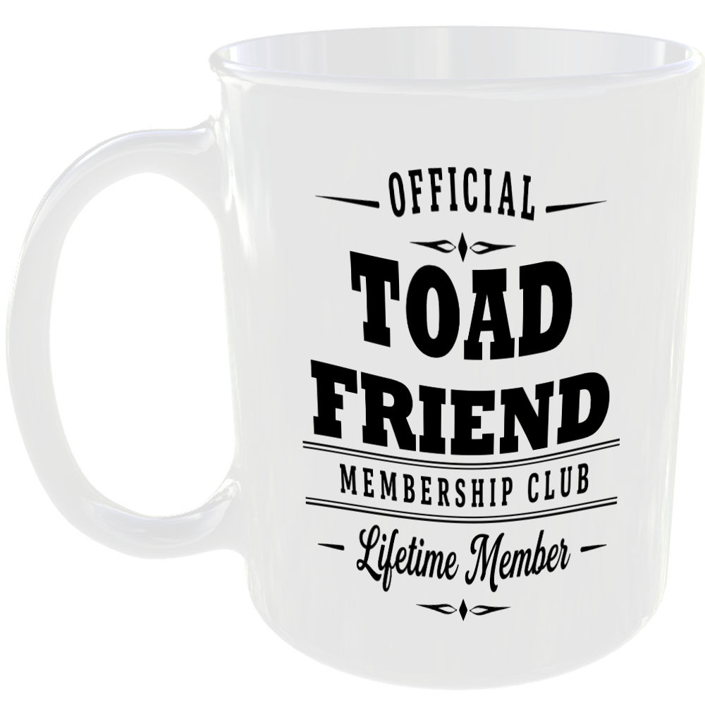Official Toad Friend Membership Club Funny Ceramic Mug Animal Lover Countryside