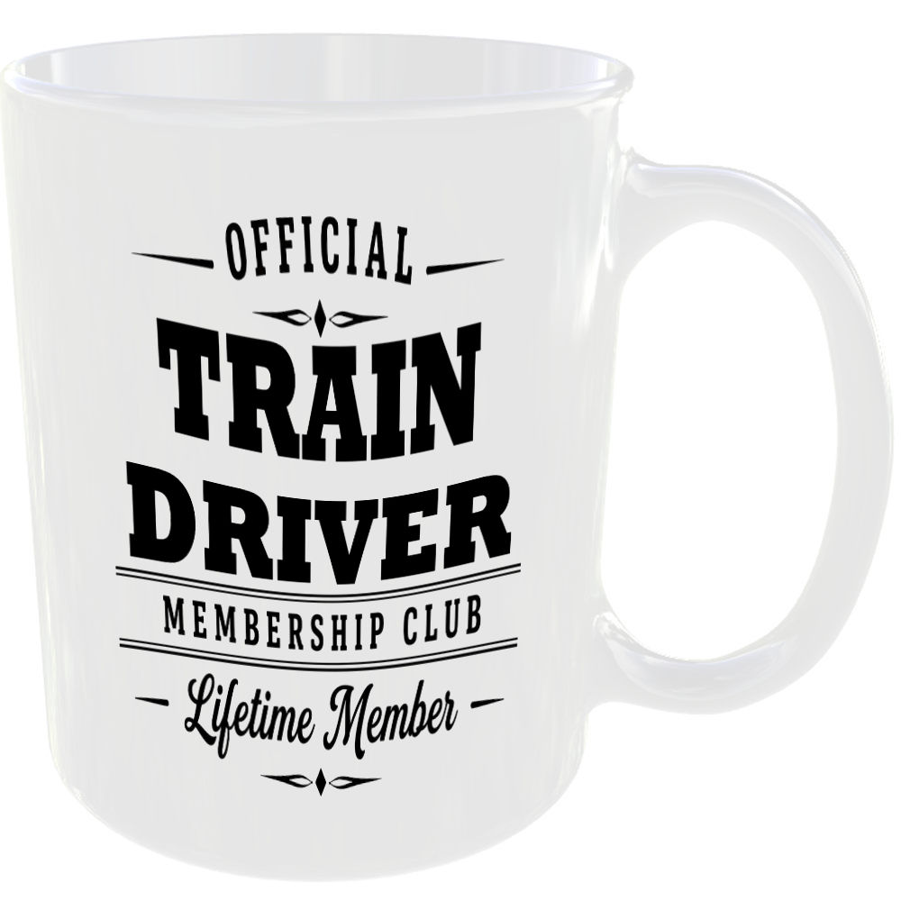 Official Train Driver Membership Club Funny Ceramic Mug Work Career Colleague - Image 2