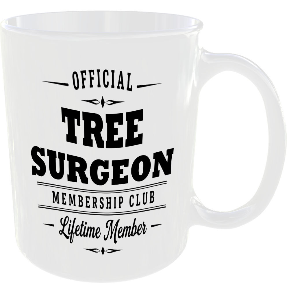 Official Tree Surgeon Membership Club Funny Ceramic Mug Tradesman Work Tools Tea - Image 2
