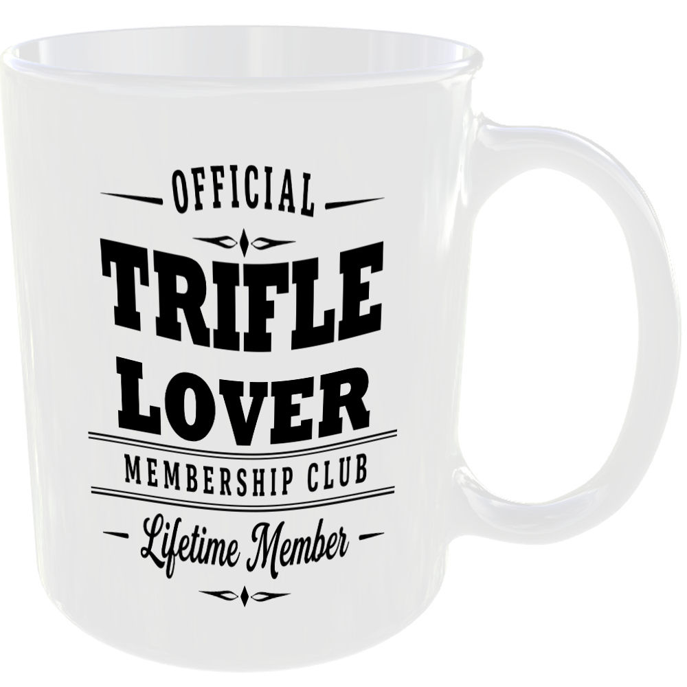 Official Trifle Lover Membership Club Funny Ceramic Mug Foodie Kitchen Birthday - Image 2