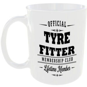 Official Tyre Fitter Membership Club Funny Ceramic Mug Tradesman Work Tools Gift