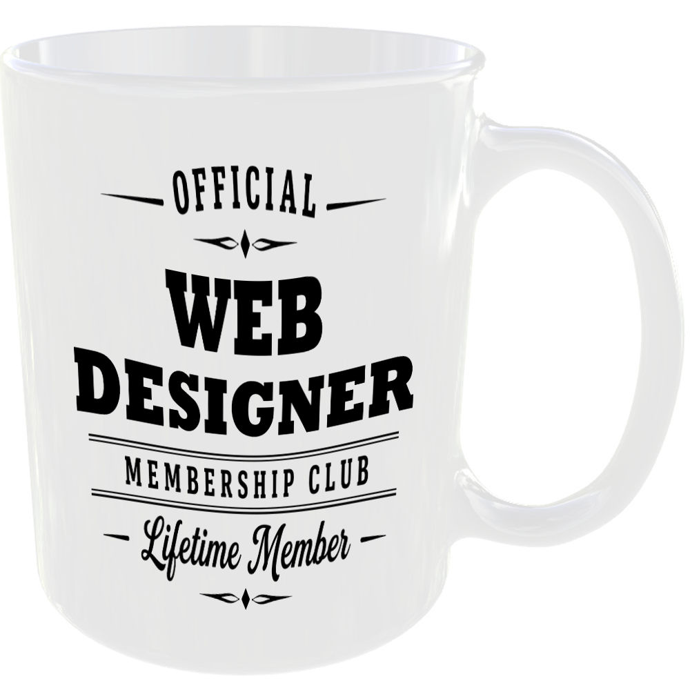Official Web Designer Membership Club Funny Ceramic Mug Work Career Colleague - Image 2