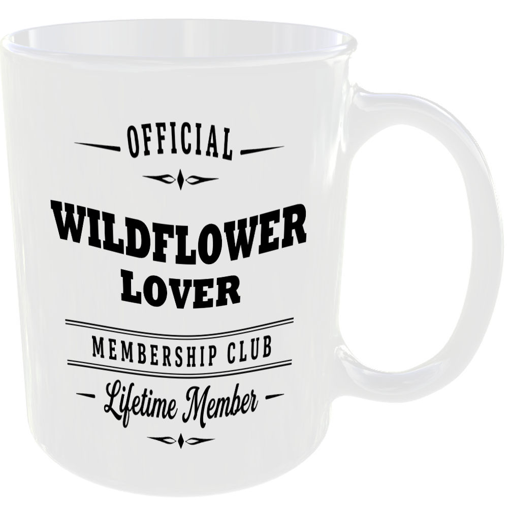 Official Wildflower Lover Membership Club Funny Ceramic Mug Garden Nature Hobby - Image 2