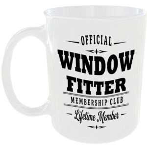 Official Window Fitter Membership Club Funny Ceramic Mug Tradesman Work Tools